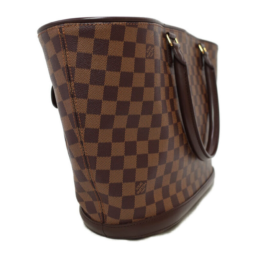 Louis Vuitton Brown Bag Manosque Ebene Damier Tote